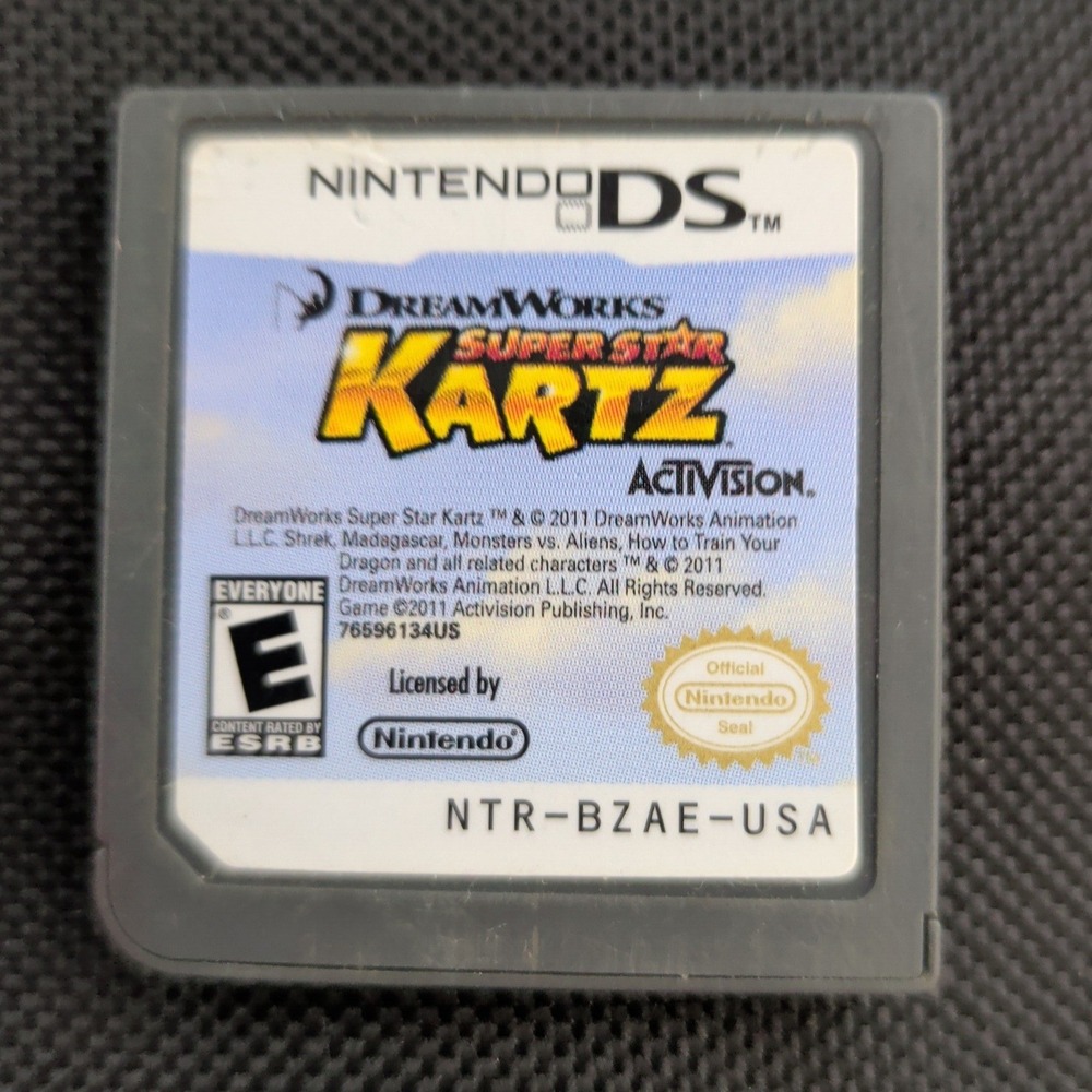 DreamWorks Super Star Kartz Nintendo DS Game Activision Shrek Racing